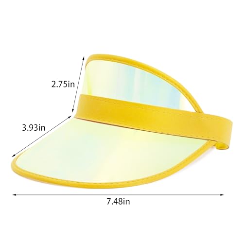 Surkat Plastics Clear Sun Visors UV Protection Hat Cap Headwear Sunhat for Golf Tennis Beach Cycle