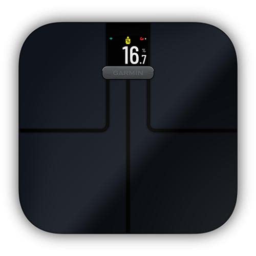 Garmin Index S2, Smart Scale with Wireless Connectivity, Measure Body Fat, Muscle, Bone Mass, Body Water and More, Black (...
