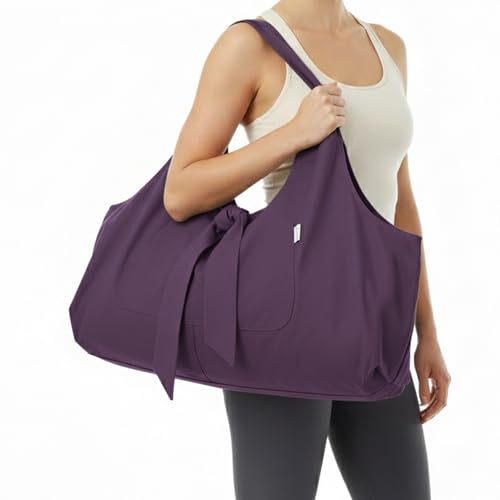 Yogiii Yoga Mat Bag | The ORIGINAL YogiiiTotePRO | Large Yoga Mat Bag or Yoga Mat Carrier with Side Pocket | Yoga Bag Fits...
