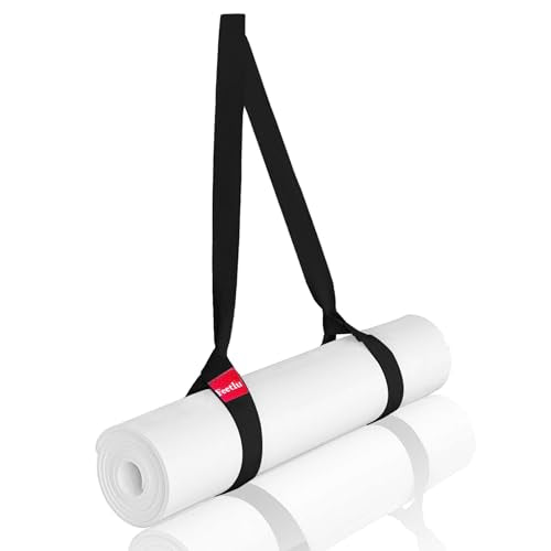 Feetlu Yoga Mat Straps 2 in 1 - Cotton - Adjustable anti-slip straps for yoga, pilates, stretching, for carrying mats