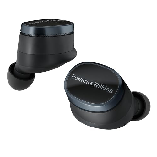 Bowers & Wilkins Pi8 Bluetooth Wireless Earbuds (Anthracite Black), in-Ear Bluetooth Earphones with Qualcomm Chipset & apt...