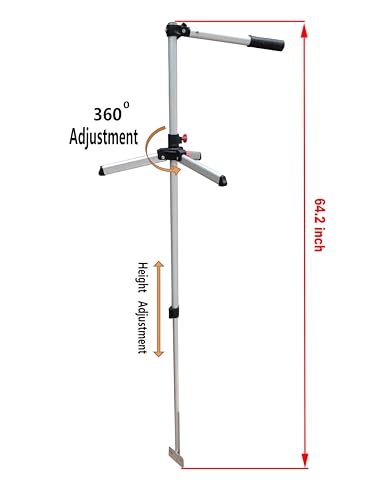 Brocraft Portable Ice FishingTransducer Pole Mount for Livescope / – Adjustable Transducer Mount for Garmin, Humminbird & ...