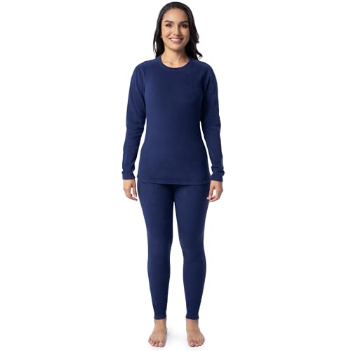 Fruit of the Loom womens Stretch Fleece Lined Thermal Long Johns Underwear Set