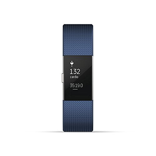 Fitbit Charge 2 Heart Rate + Fitness Wristband, Blue, Small (US Version)
