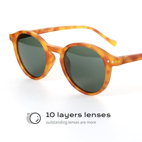 ZENOTTIC Polarized Round Sunglasses, Stylish Sunglasses for Men and Women Retro Classic, Multi-Style Selection
