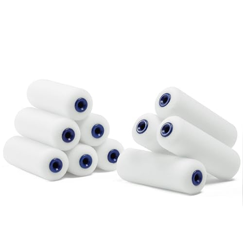 Bates- Foam Paint Roller Covers, 4 Inch, 30 Pack, Paint Roller 4 Inch, High Density Foam Roller Paint Covers, 4 Inch Paint...