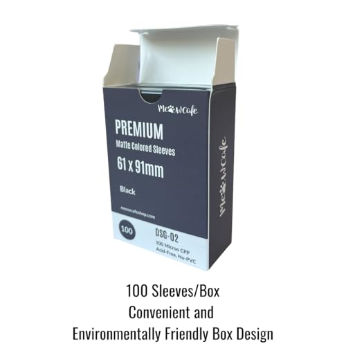 MEOWCAFE Premium 61x91mm Colored Sleeves for Double Sleeving Kpop Photocard, Strong, Thick, High Clarity Kpop Photocard Sl...