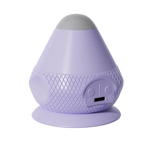 Heated Vibrating Massage Ball with Suction Base – 2 Heat & 2 Vibration Modes, Deep Tissue Trigger Point Massager for Back,...