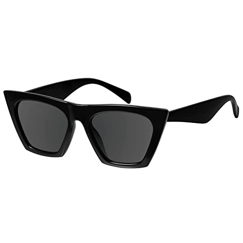 mosanana Square Cat Eye Sunglasses for Women Trendy Retro Cool MS51801