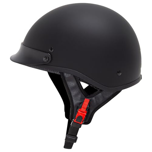 Cartman Cruiser Scooter Motorcycle Half Face Helmet,Matte Black Graphics, DOT Approved for Bike Scooter ATV UTV Chopper