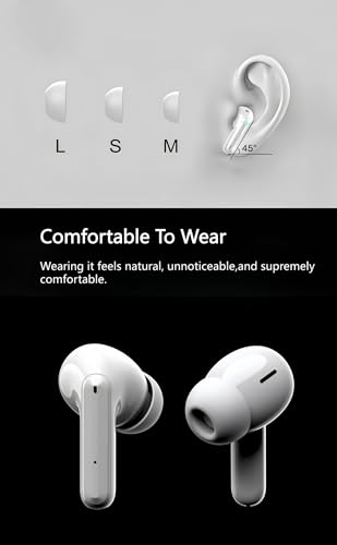 MISSOKIE Wireless Earbuds Bluetooth V5.3 2025 Headphones 36H Playback Deep Bass Stereo Ear Buds with LED Power Display Cha...
