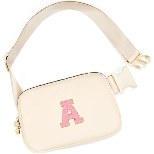 mibasies Initial Fanny Pack for Girls, Birthday Gifts for 4 5 6 7 8 9 10 11 12 13 Teen Girl - Cute Personalized Trend Stuf...
