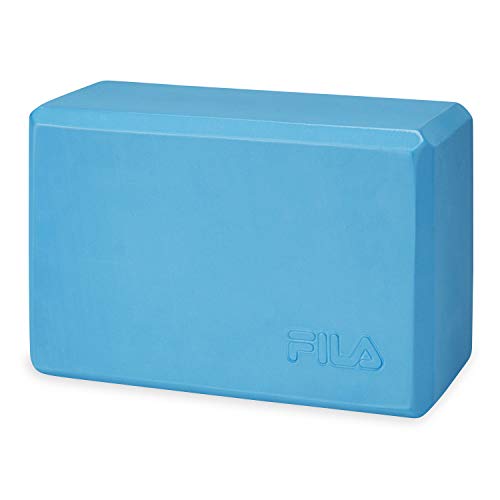 FILA Accessories Yoga Block - EVA Foam Blocks for Support, Balance & Stability | Yoga, Pilates, Barre, Stretching, Meditation