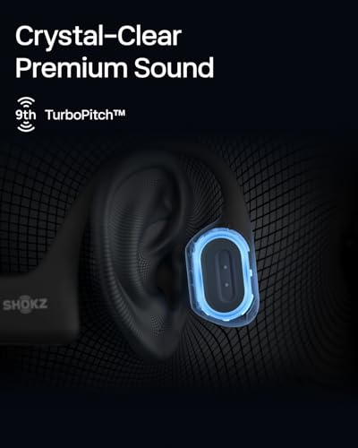 SHOKZ OpenRun Pro-Bone Conduction Headphones, Open-Ear Bluetooth Wireless Sport Headphones for Running and Workout, Sweat ...