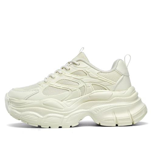 Kundork Womems Walking Shoes Running Tennis Fashion Sneakers Athletic Gym Workout Comfortable Breathable Lightweight