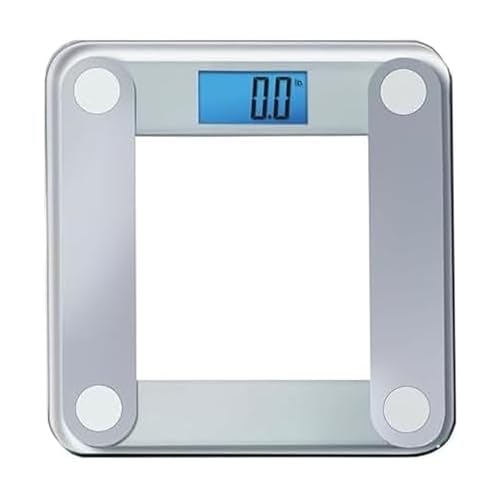 Eat Smart Digital Bathroom Scale with Extra Large Easy to Read Lighted Display, Weight Tracking, Includes Body Tape, Grey ...