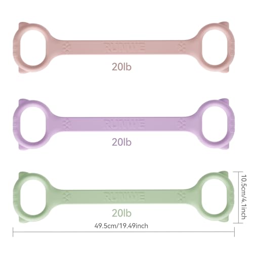 Figure 8 Workout Resistance Band - 3 Elasticities Optional 20 30 40lb, Thicker Durable Arm Back Shoulder Exercise Elastic ...