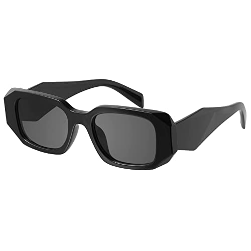 mosanana Trendy Rectangle Sunglasses for Women Men-Goulding