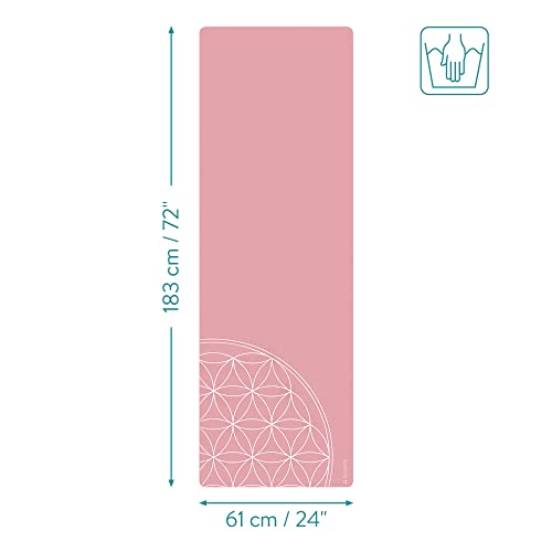 Navaris Foldable Yoga Mat for Travel - 1/16" (1.5mm) Thick Exercise Mat for Pilates, Workout, Gym, Fitness - Non-Slip Fold...