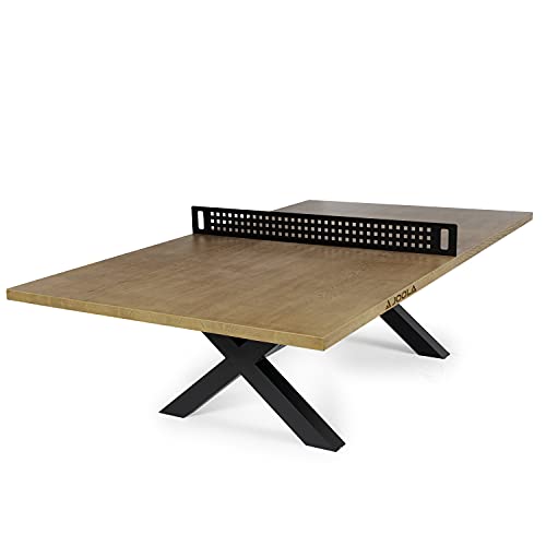JOOLA Outdoor Table Tennis Table - Multi Use Conference Table Dining Table - Concrete Wood Look Includes Steel Outdoor Pin...