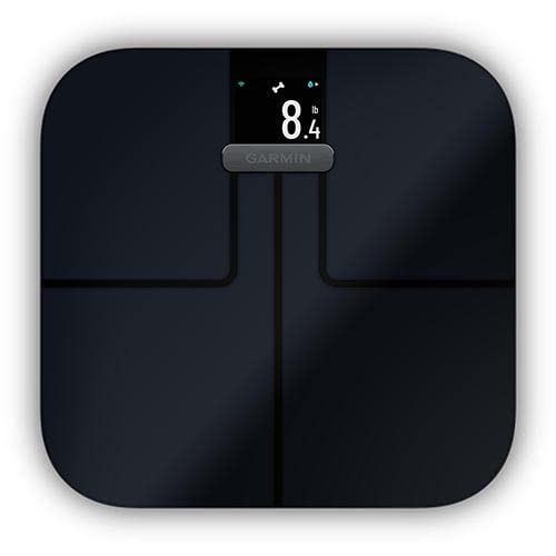 Garmin Index S2, Smart Scale with Wireless Connectivity, Measure Body Fat, Muscle, Bone Mass, Body Water and More, Black (...