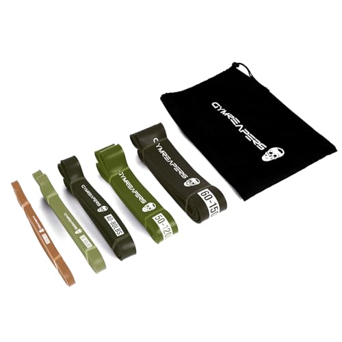 Gymreapers Resistance Bands for Working Out – Elastic Pull Up Exercise Assistance Bands Set for Powerlifting, Stretching, ...