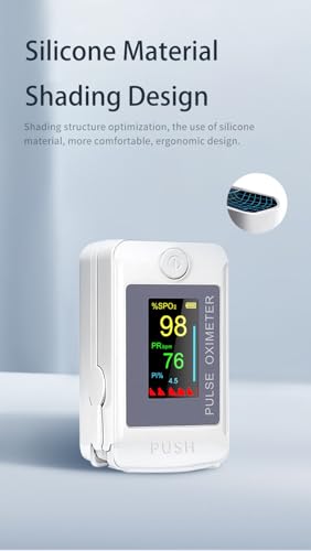 Pulse Oximeter Blood Oxygen Monitor Fingertip, Joxozp Pulse Oximeter Fingertip Checking SpO2 Level/Heart Rate/PI for Adult...