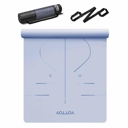 YOTTOY Yoga Mat, 72"x 32"x1/3" Extra Wide Non-Slip Exercise Fitness Yoga Mats,Eco-Friendly TPE Exercise Mats for Women Men...