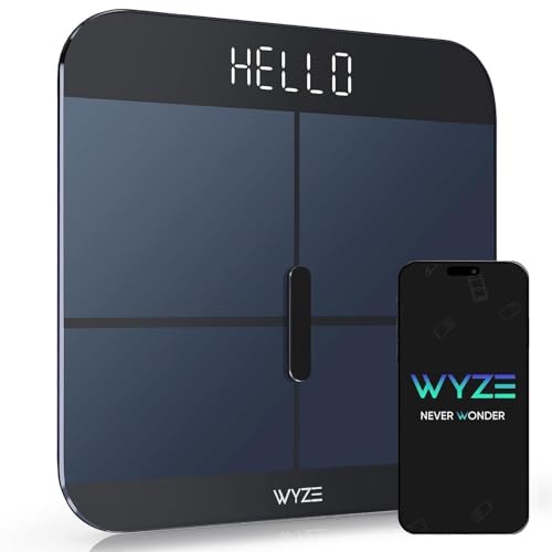 Wyze Smart Scale X - Digital Bathroom Scale for Body Weight, BMI, Body Fat, Muscle Mass, Heart Rate Monitor | Sync with He...