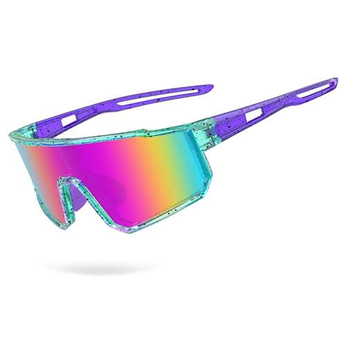 BOLLFO Polarized Sports Sunglasses,UV400 Protection Outdoor Glasses for Men Women Youth Baseball Cycling Running Driving Golf