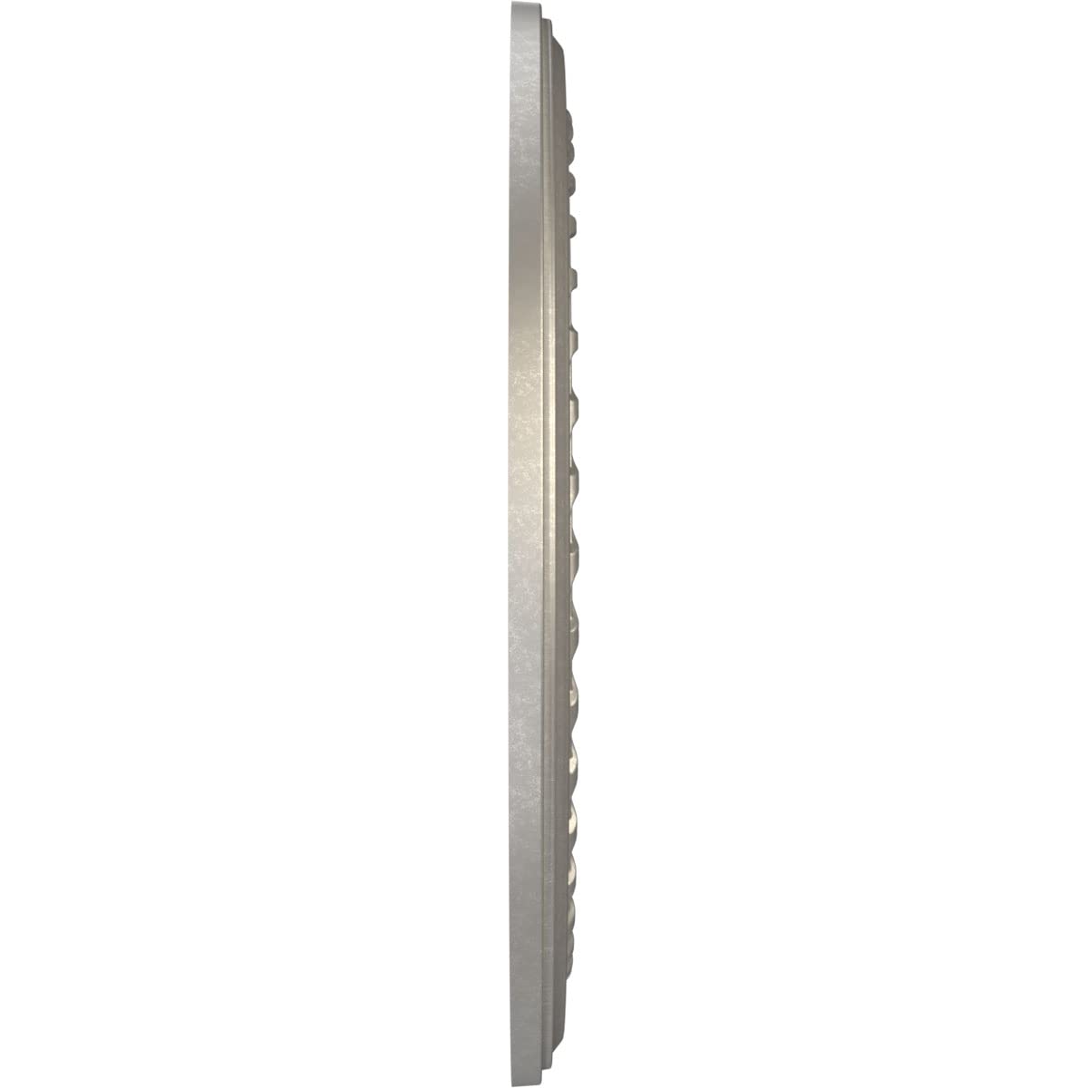 Ekena Millwork Cmp22Cobal Cole Thermoformed Pvc Ceiling Medallion (Fits Canopies Up To 6), 22Od X 3 1/2Id X 1P, Bright Coat Alum
