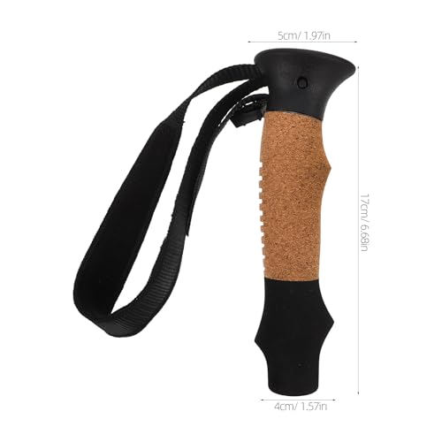 WOONEKY Cane Handle Grip Replacement Walking Canes Grip with Wrist Strap Trekking Poles Handle Hiking Rod Adapter for Walk...