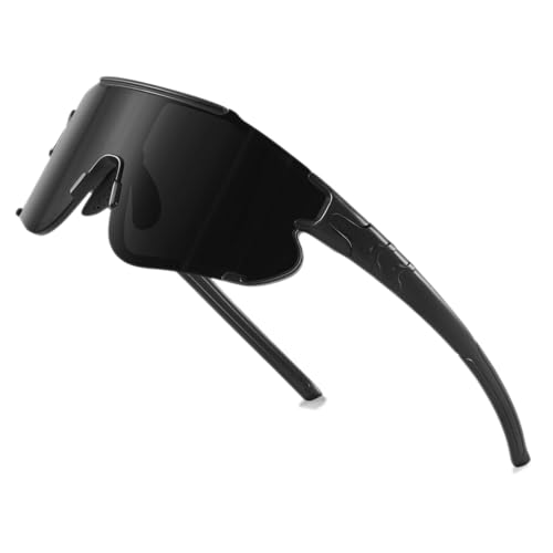 Fanshen Polarized Sports Sunglasses for Men Women, Baseball Softball Sun Glasses for Youth Womens Cycling, Running, Mounta...
