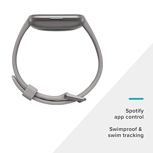 Fitbit Versa 2 Health & Fitness Smartwatch with Heart Rate, Music, Alexa Built-in, Sleep & Swim Tracking, Stone/Mist Grey,...