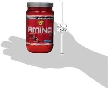 BSN Amino X Muscle Recovery & Endurance Powder with BCAAs, 10 Grams of Amino Acids, Keto Friendly, Caffeine Free, Flavor: Blue Raspberry, 30 servings (Packaging may vary)