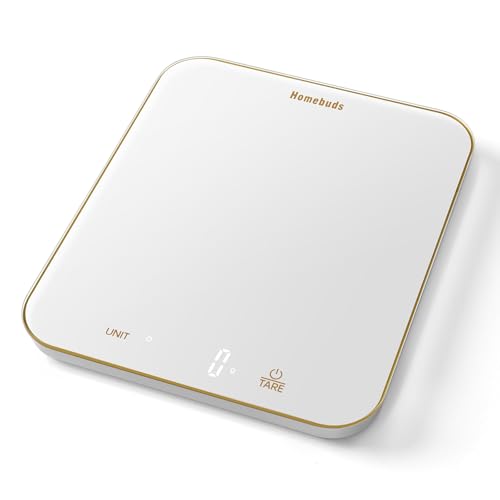Homebuds 33lb Digital Food Scale Grams and Ounces in 1g, High Precision Assured by Kitchen Scale Professional Factory Sinc...
