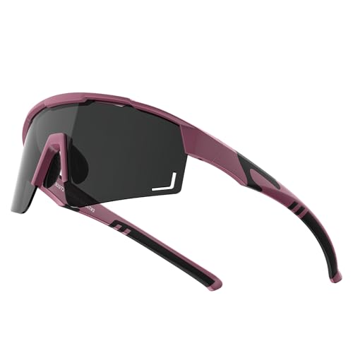 Pluxmooc Polarized Running Sunglasses for Women Men, Cycling Sports Sun Glasses for Hiking Fishing Motorcycle UV Protection
