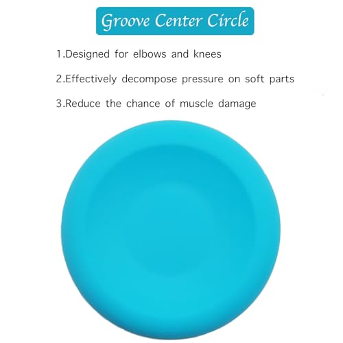 Silicone disc yoga anti-slip mat, fitness sports knee and elbow pads disc mat(Light Blue)