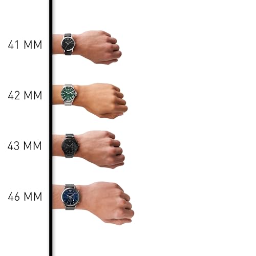 Emporio Armani Men's Three Hand, Automatic or Chronograph Watch with Stainless Steel or Leather Band