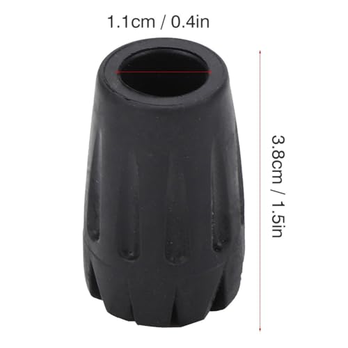 - Rubber Replacement Tips for Trekking Poles, Hiking Canes & Collapsible Staffs, Non-Slip & Shock Absorption Design (1.1c...