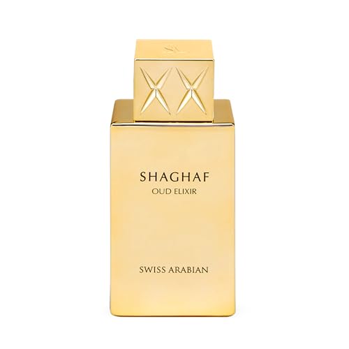 Swiss Arabian Shaghaf Oud - Luxury Products From Dubai - Long Lasting, Addictive Personal EDP Spray Fragrance - Seductive Signature Aroma - 2.5 Oz