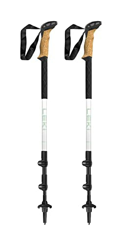 LEKI Cressida Cork Lite Aluminum Adjustable Lightweight Walking Poles for Trekking & Hiking