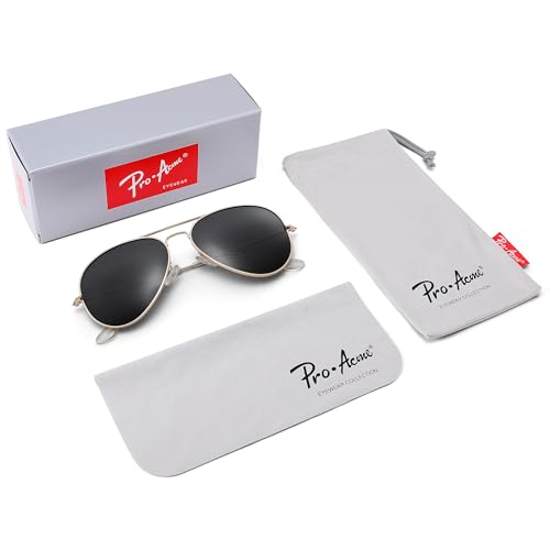 Pro Acme Aviator Sunglasses for Men Women Classic Polarized UV400 Protection