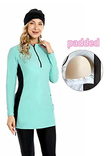 TaissBocco Full Swimming Costume Burkini for Women Modest Girls Swimsuit Islamic Swimwear Plus Size