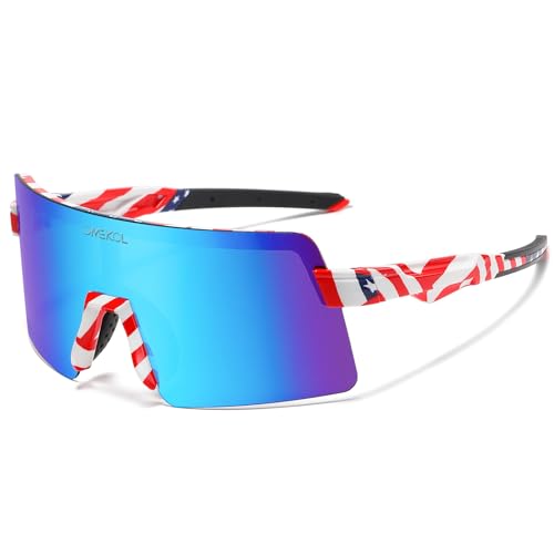OMEKOL Two Sizes For Adults and Youth Polarized Sunglasses Men Women Outdoor Sport Baseball Glasses UV400 Cycling Eyewear