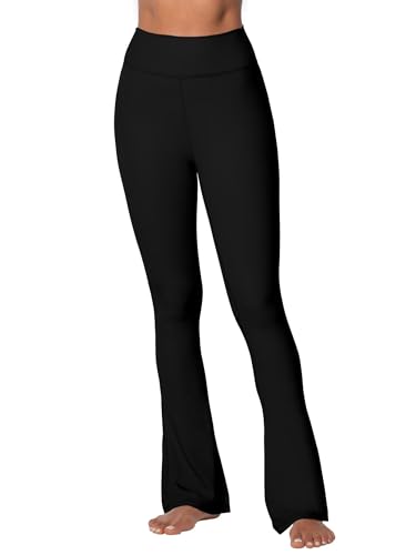 Sunzel High Waist Mini Flared Leggings for Women, Tummy Control Casual Flare Yoga Pants for Yoga Workout Gym