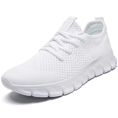 Men Running Tennis Shoes Gym Fashion Sneakers Walking Workout Shoes Athletic Slip on Breathable Mesh Comfortable Lightweig...