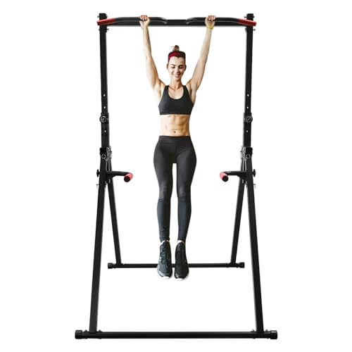 440 LBS Pull up Bar Free Standing, Parallel Adjustable Height Standing Pull Up Bar Dip Station for Home Gym Heavy Duty, St...