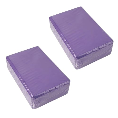 Yoga Blocks 2 Pack, High Density EVA Foam Block, Non-Slip Yoga Bricks, Gym Bricks, Fitness Exercise Blocks for Balance Tra...