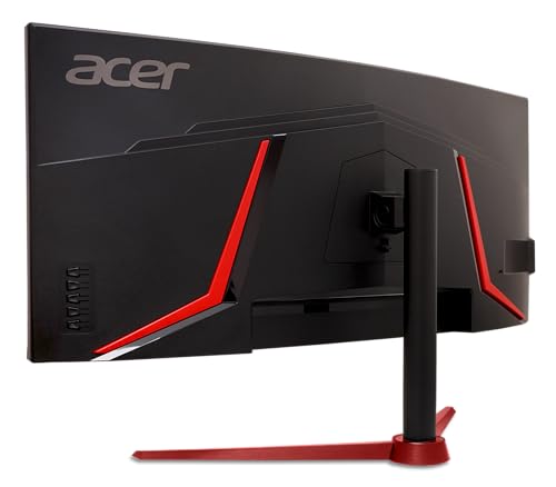acer Nitro 34 Inch UWQHD 3440 x 1440 1500R Curved PC Gaming Monitor | AMD FreeSync Premium | Up to 180Hz Refresh | 1ms (VRB) | 400nit | DisplayHDR 400 | One DP 1.4 & Two HDMI 2.0 | XZ342CU Vbmiiphx